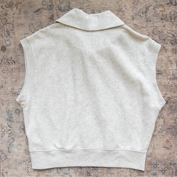 💛Bundle For $18- A&F Sweater Womens Medium Gray Zip Crop Top Casual - Picture 4 of 4